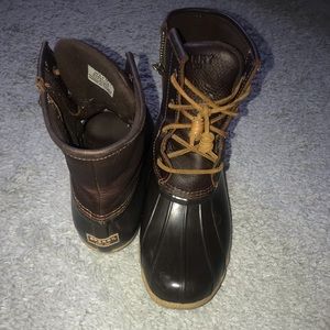 Brown Perry buck boots!